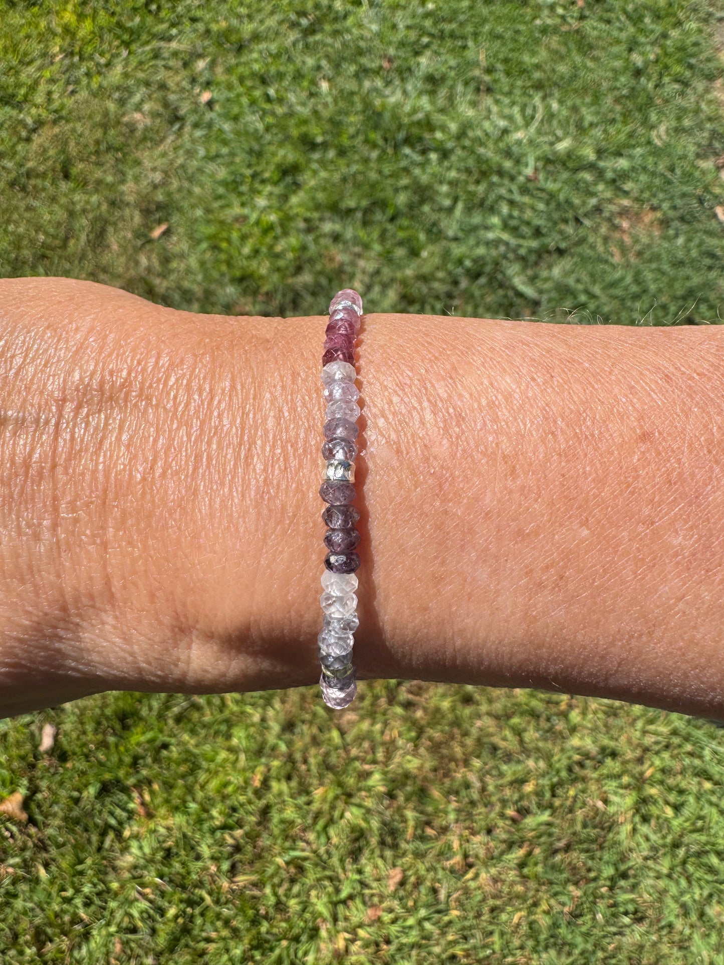 Multi-Spinel Gemstone Beaded Bracelet