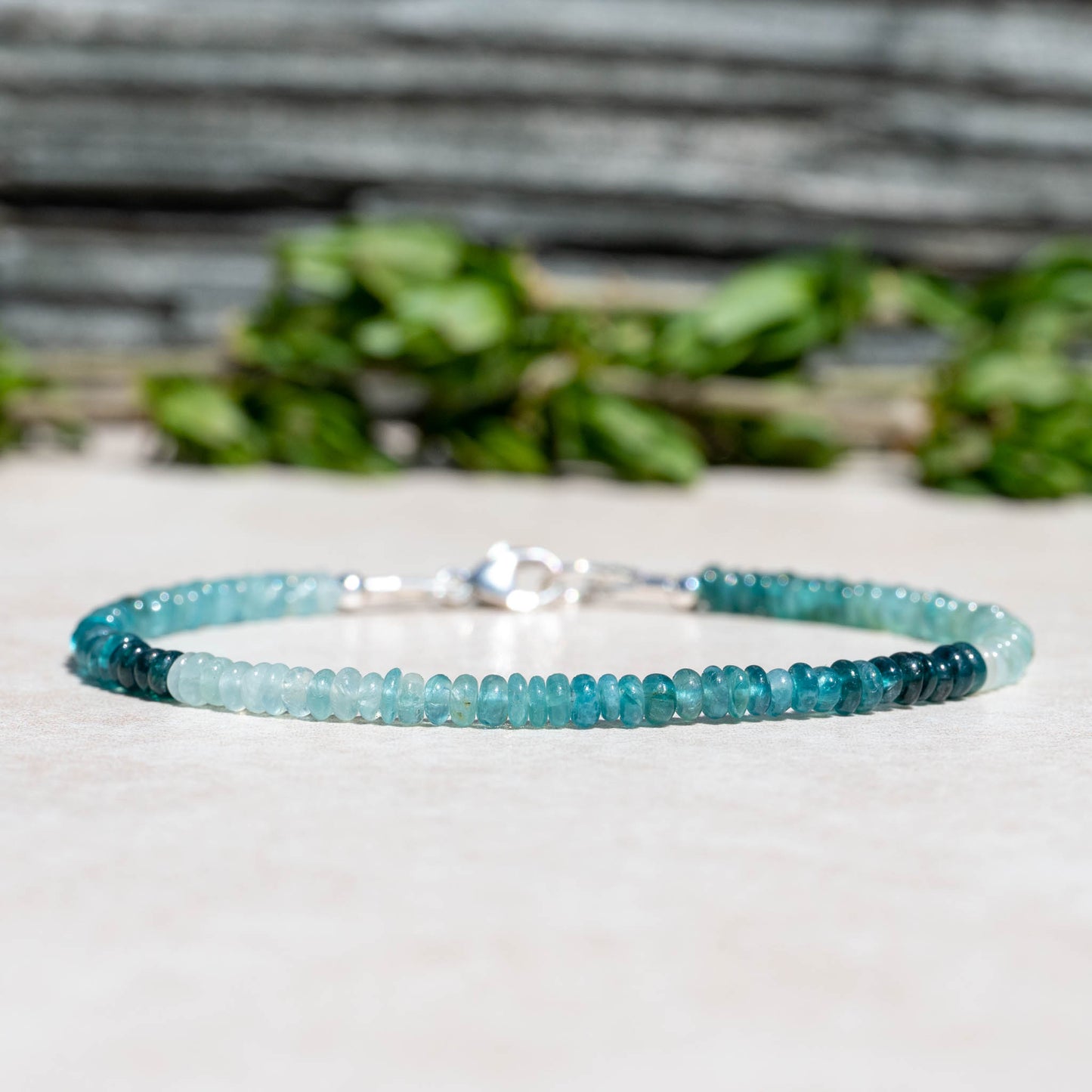 Grandidierite Gemstone Beaded Bracelet | Handmade