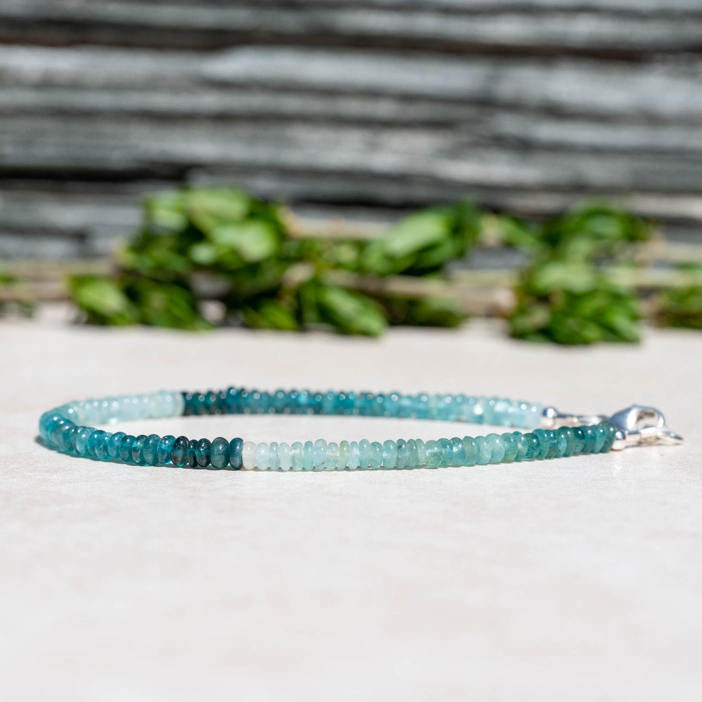 Grandidierite Gemstone Beaded Bracelet | Handmade