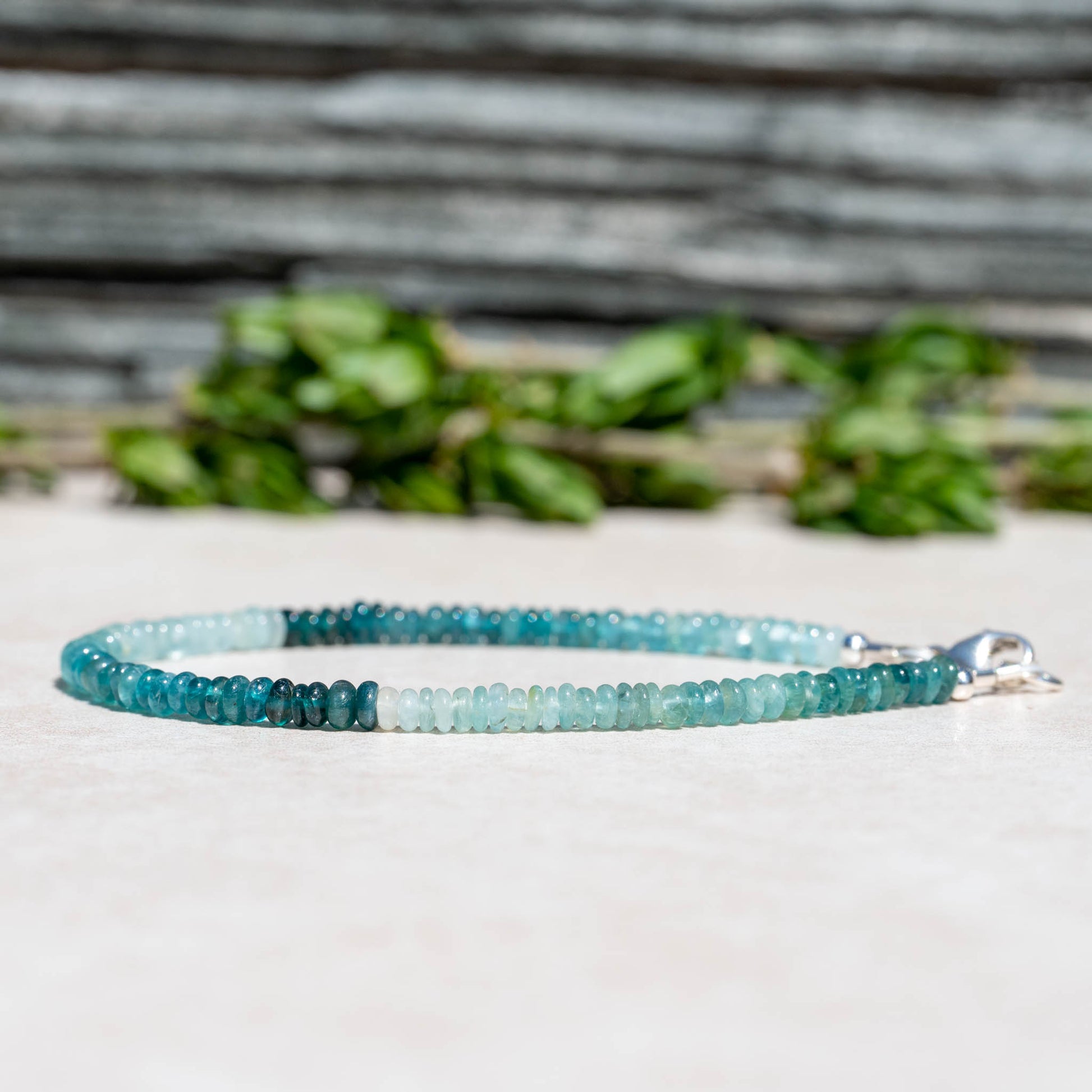 Grandidierite Gemstone Beaded Bracelet | Handmade