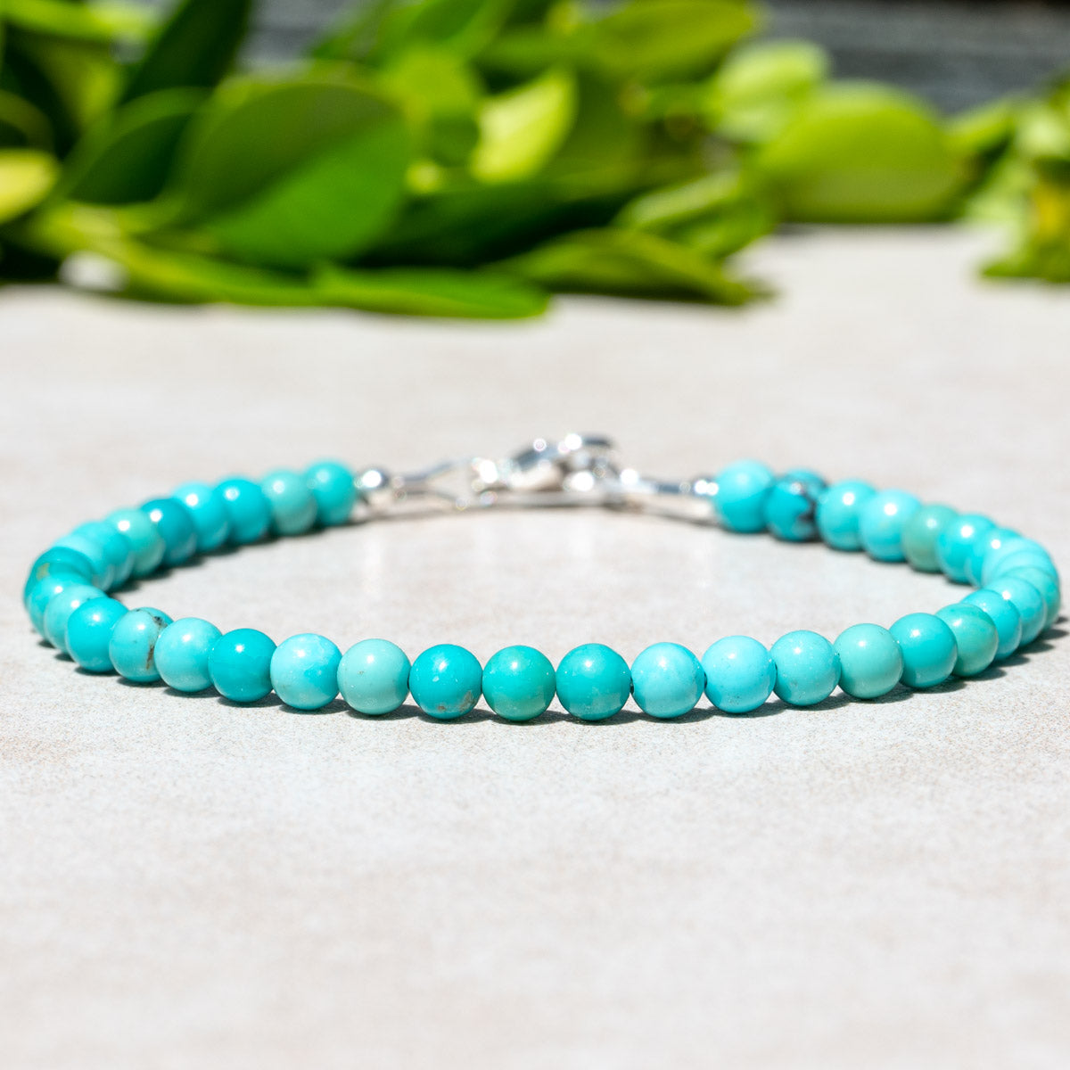 Kingman Turquoise Beaded Bracelet