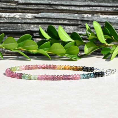 Watermelon Tourmaline October Birthstone Bracelet