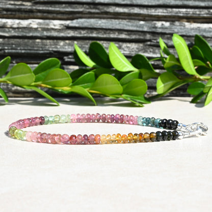 Watermelon Tourmaline October Birthstone Bracelet