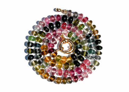 Hand Knotted Tourmaline Gemstone Necklace