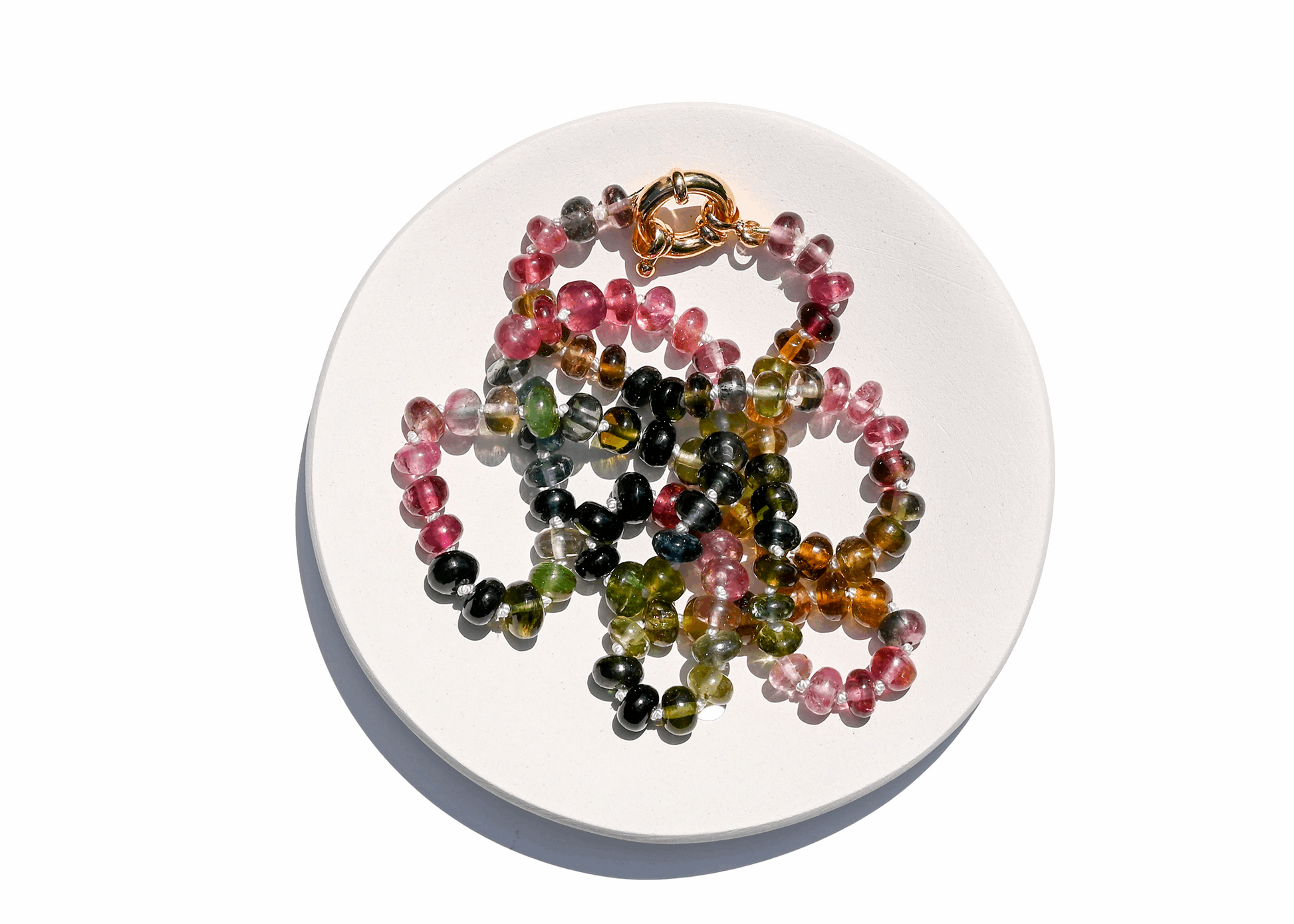 Hand Knotted Tourmaline Gemstone Necklace