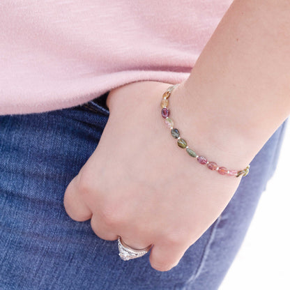 Tourmaline October Beaded Bracelet