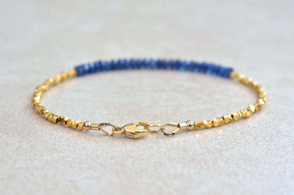 Sapphire Gemstone Bracelet | September Birthstone