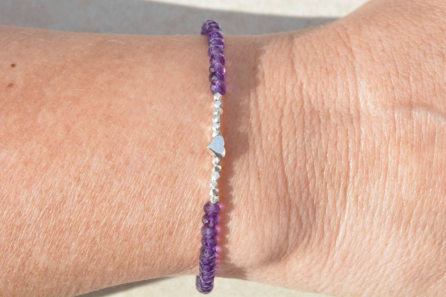 Amethyst Birthstone Bracelet for February