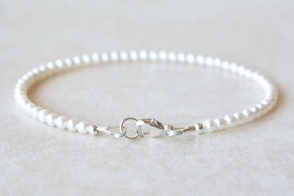 Stunning Freshwater Pearl Bracelet with Silver or Gold Clasp