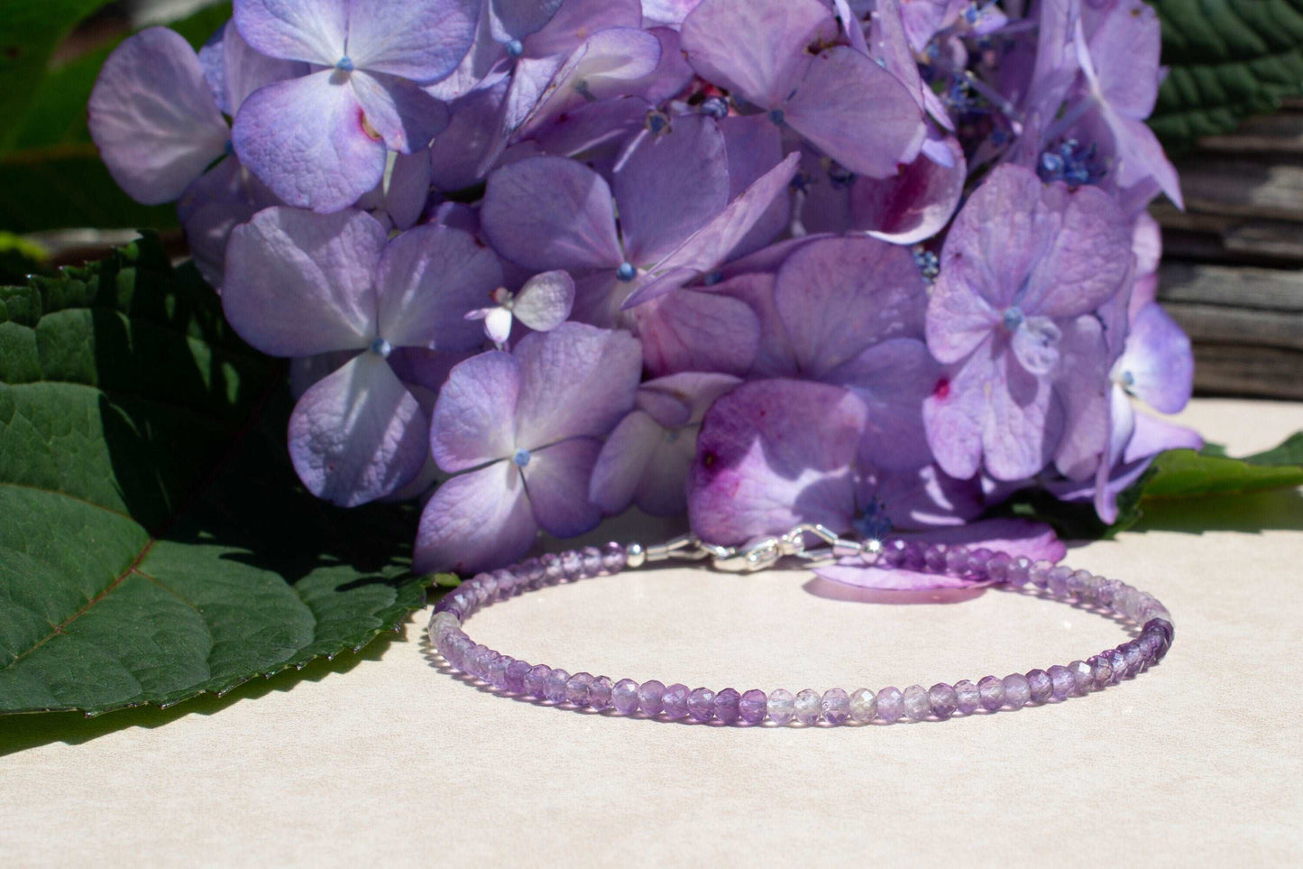 February Birthstone: Amethyst Ombre Bracelet