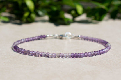 February Birthstone: Amethyst Ombre Bracelet