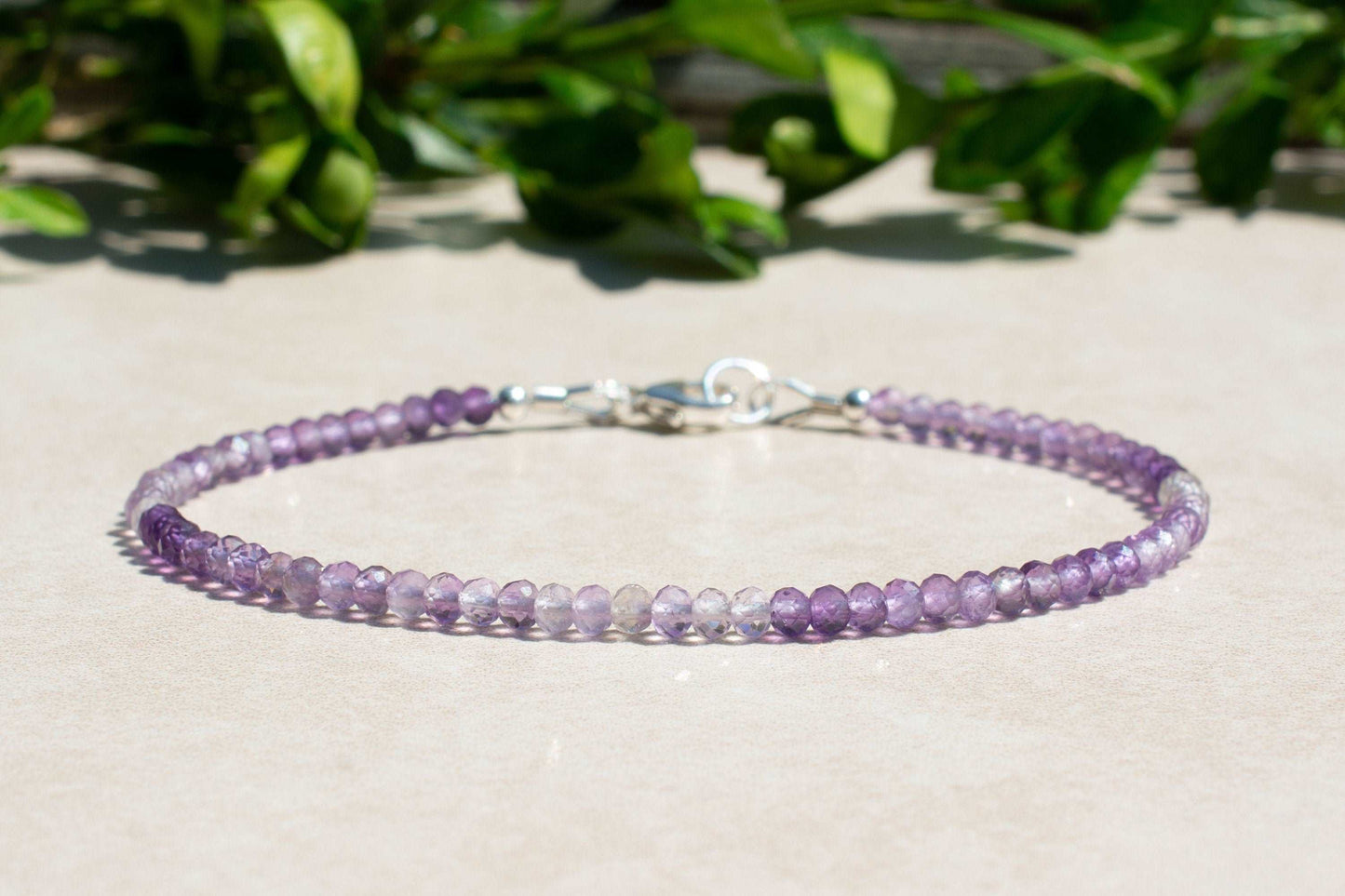 February Birthstone: Amethyst Ombre Bracelet