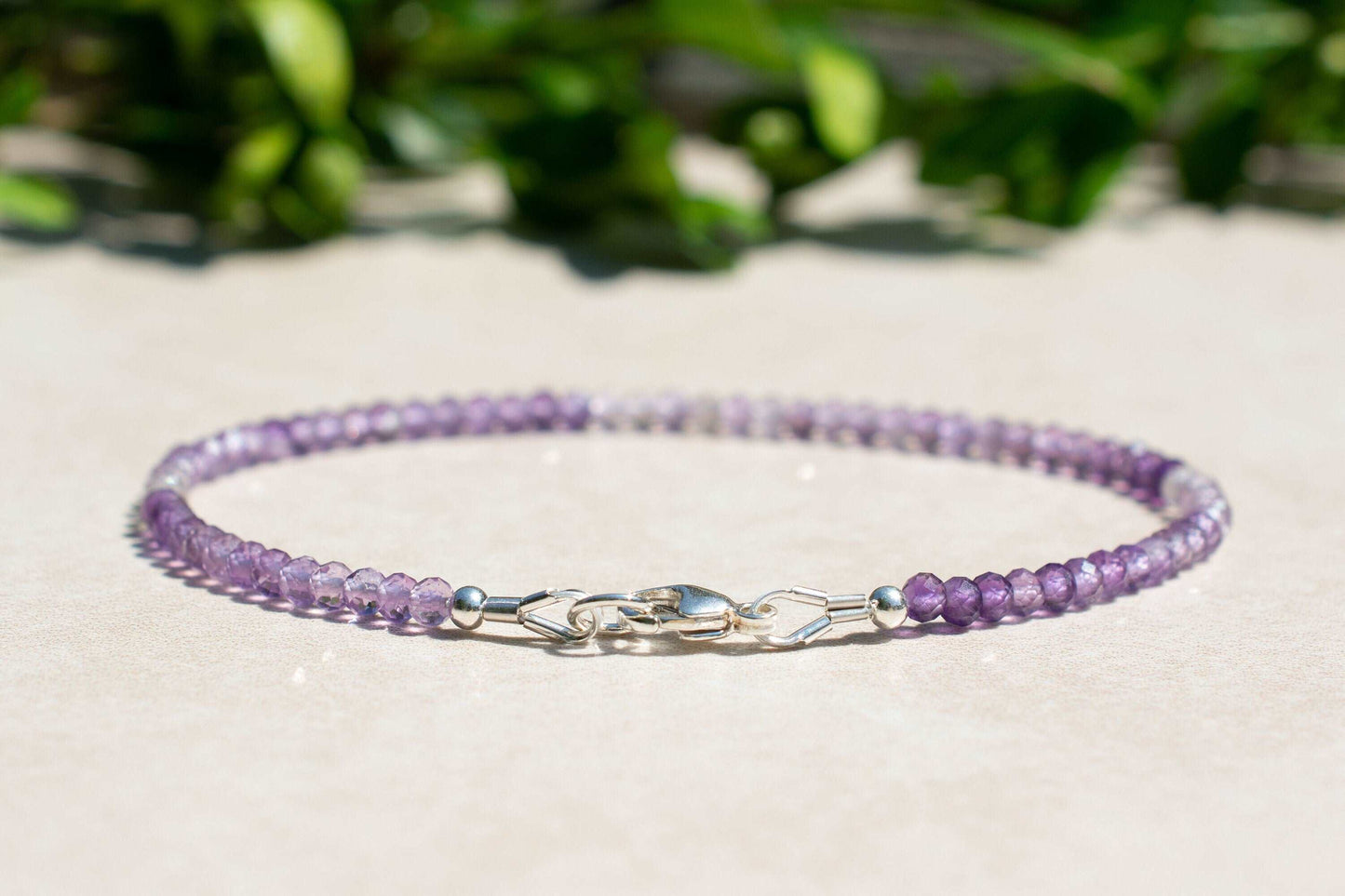 February Birthstone: Amethyst Ombre Bracelet