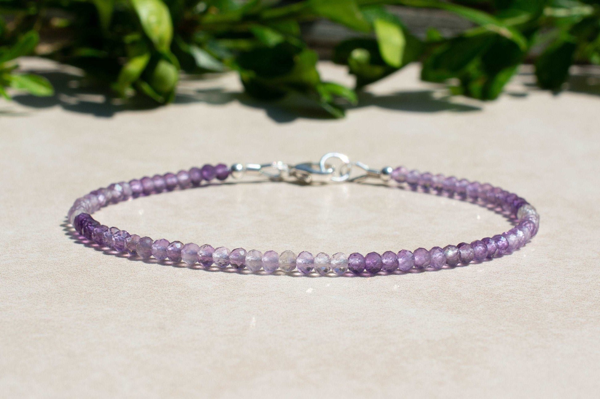 February Birthstone: Amethyst Ombre Bracelet