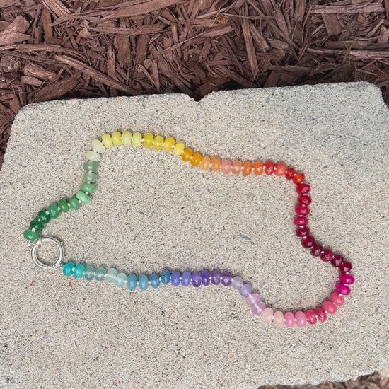 LGBTQ Hand Knotted Rainbow Necklace