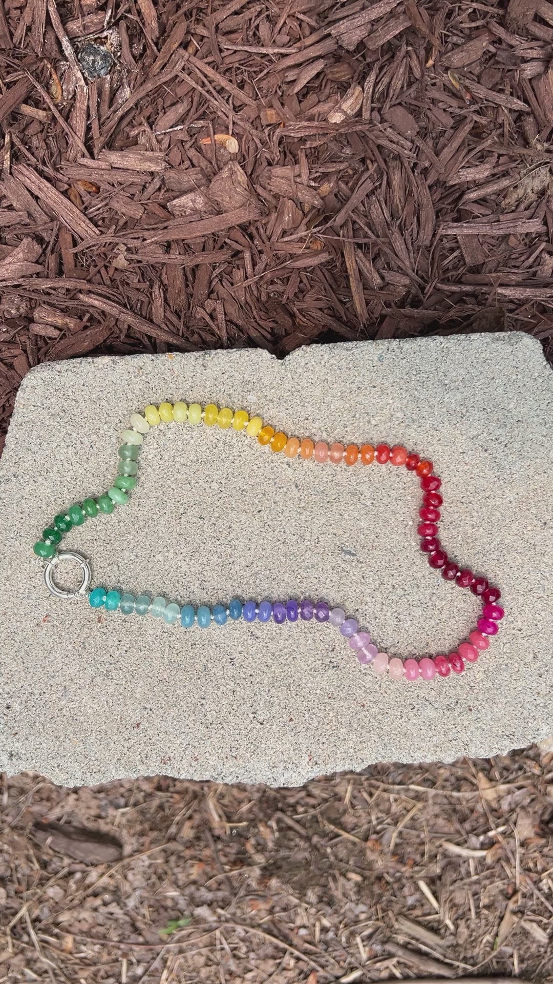 LGBTQ Hand Knotted Rainbow Necklace