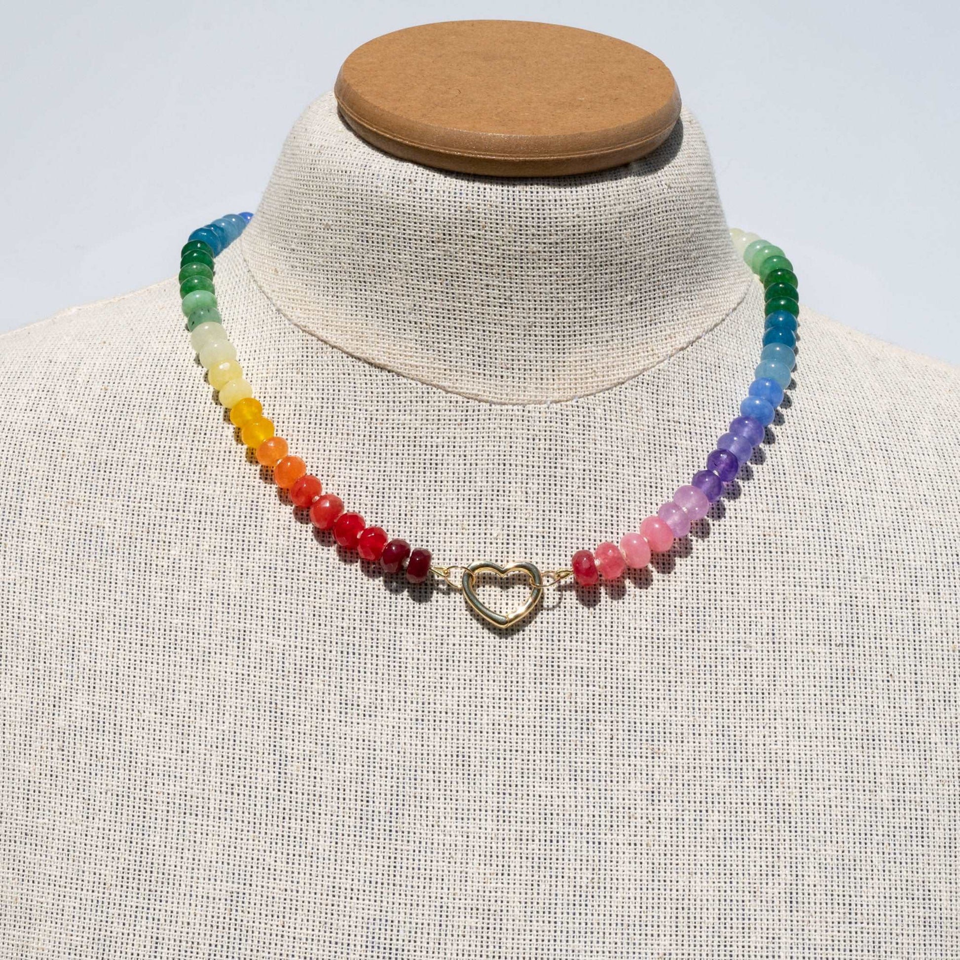 LGBTQ Rainbow Gemstone Necklace