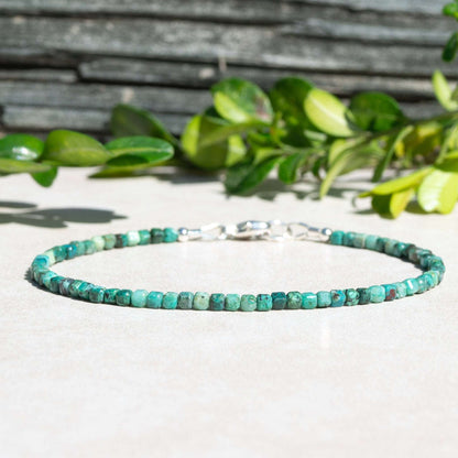 Chrysocolla Beaded Gemstone Bracelet