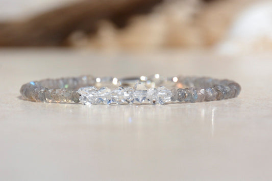 Herkimer Diamond Gemstone Bracelet