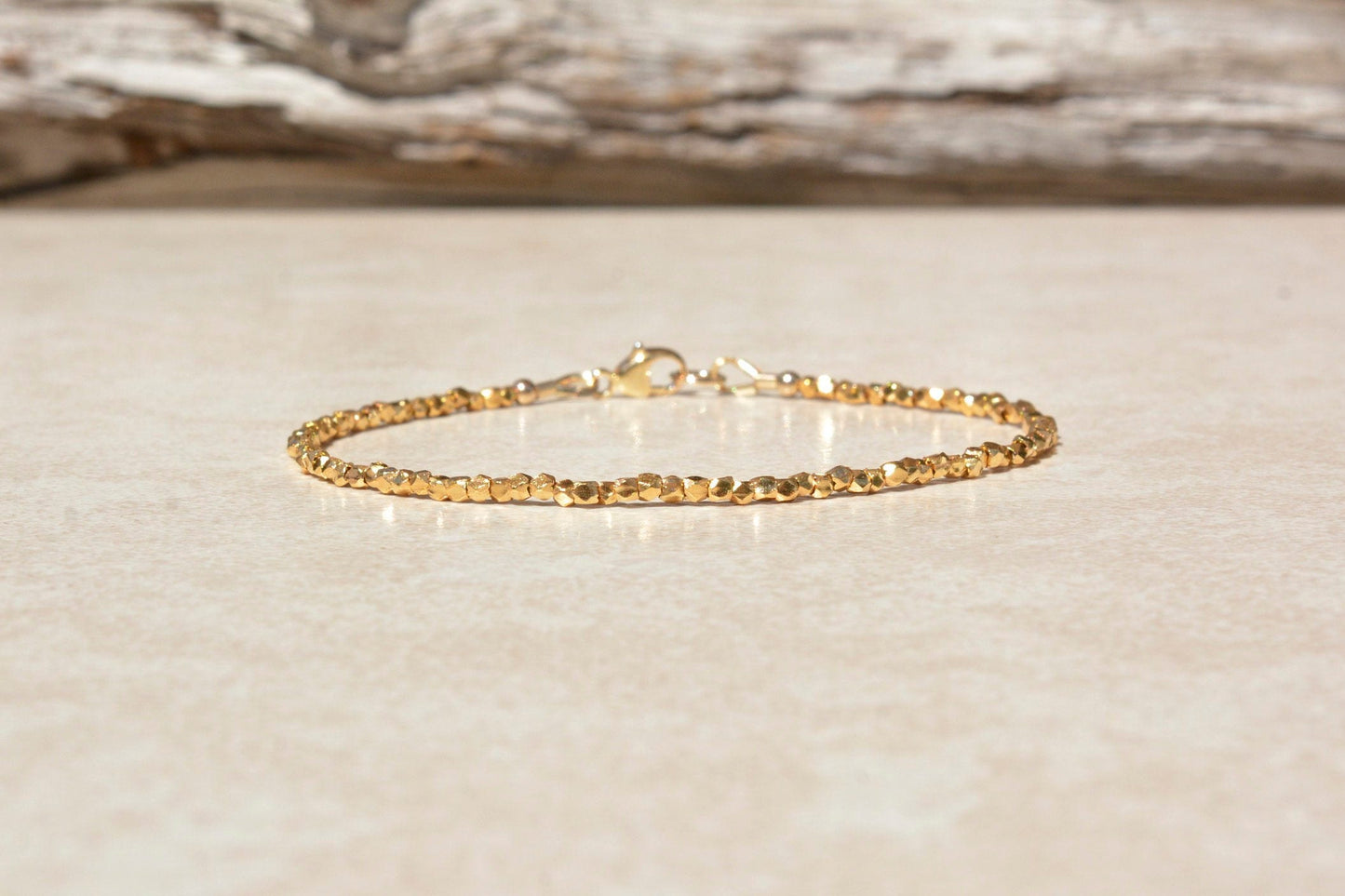 Gold Vermeil Beaded Bracelet