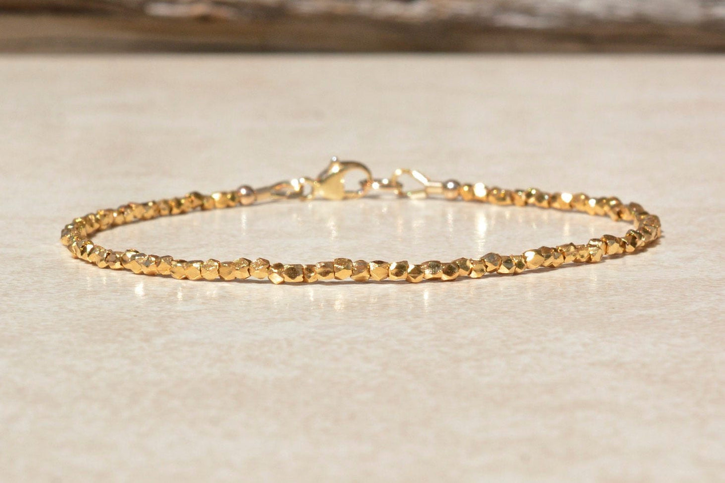 Gold Vermeil Beaded Bracelet