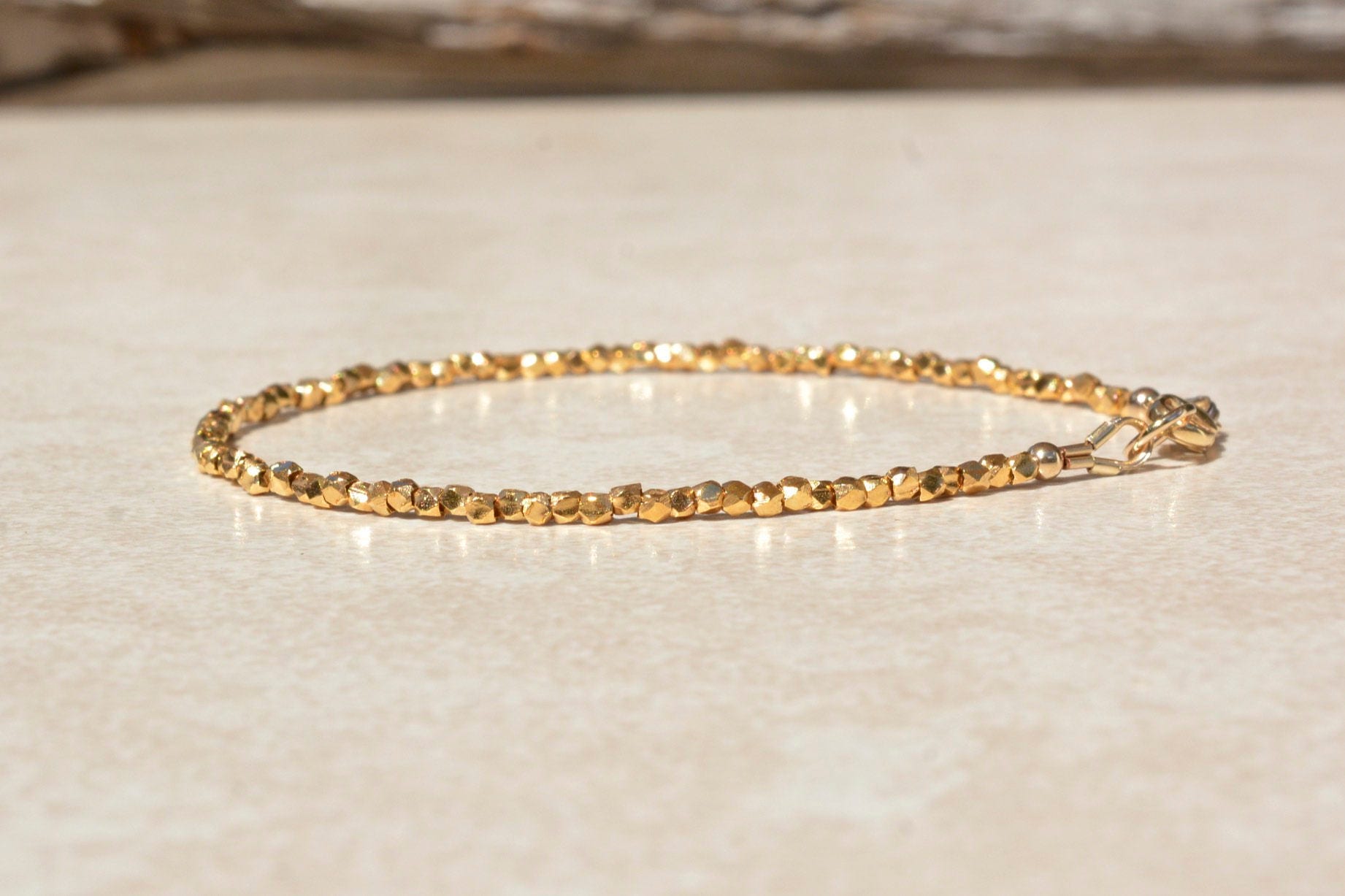 Gold Vermeil Beaded Bracelet