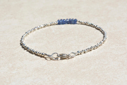 Blue Sapphire September Birthstone Bracelet