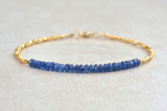 Sapphire Gemstone Bracelet | September Birthstone