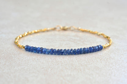 Sapphire Gemstone Bracelet | September Birthstone