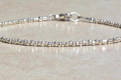 Silver Beaded Bracelet - Karen Hill Tribe Jewelry