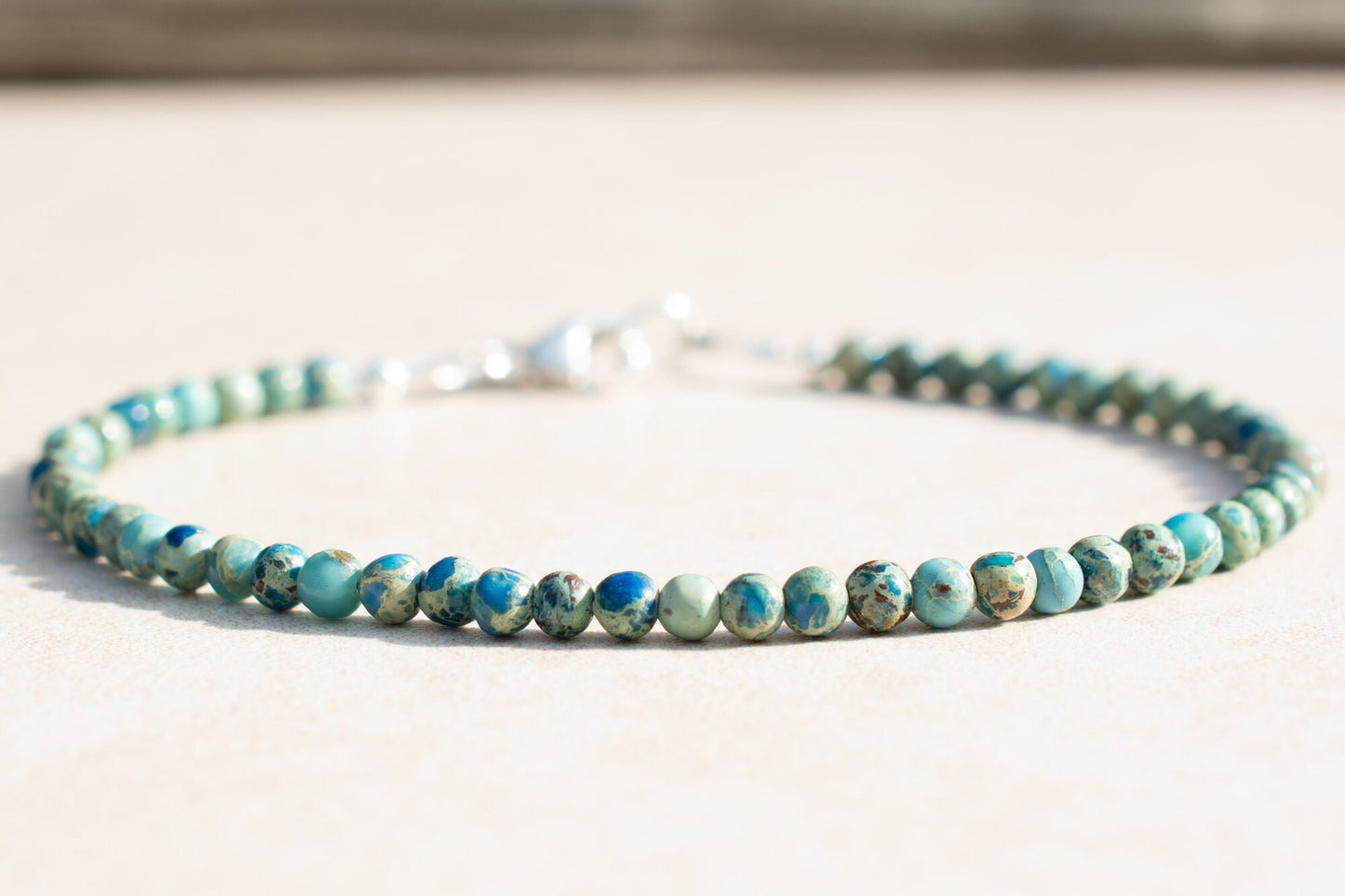 Sea Sediment Imperial Jasper Beaded Bracelet