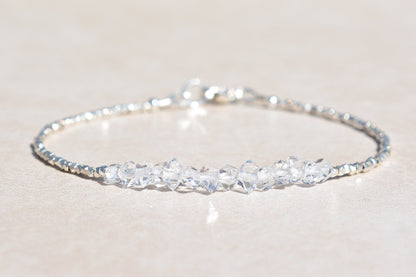 Herkimer Diamond Bracelet - Karen Hill Tribe Silver