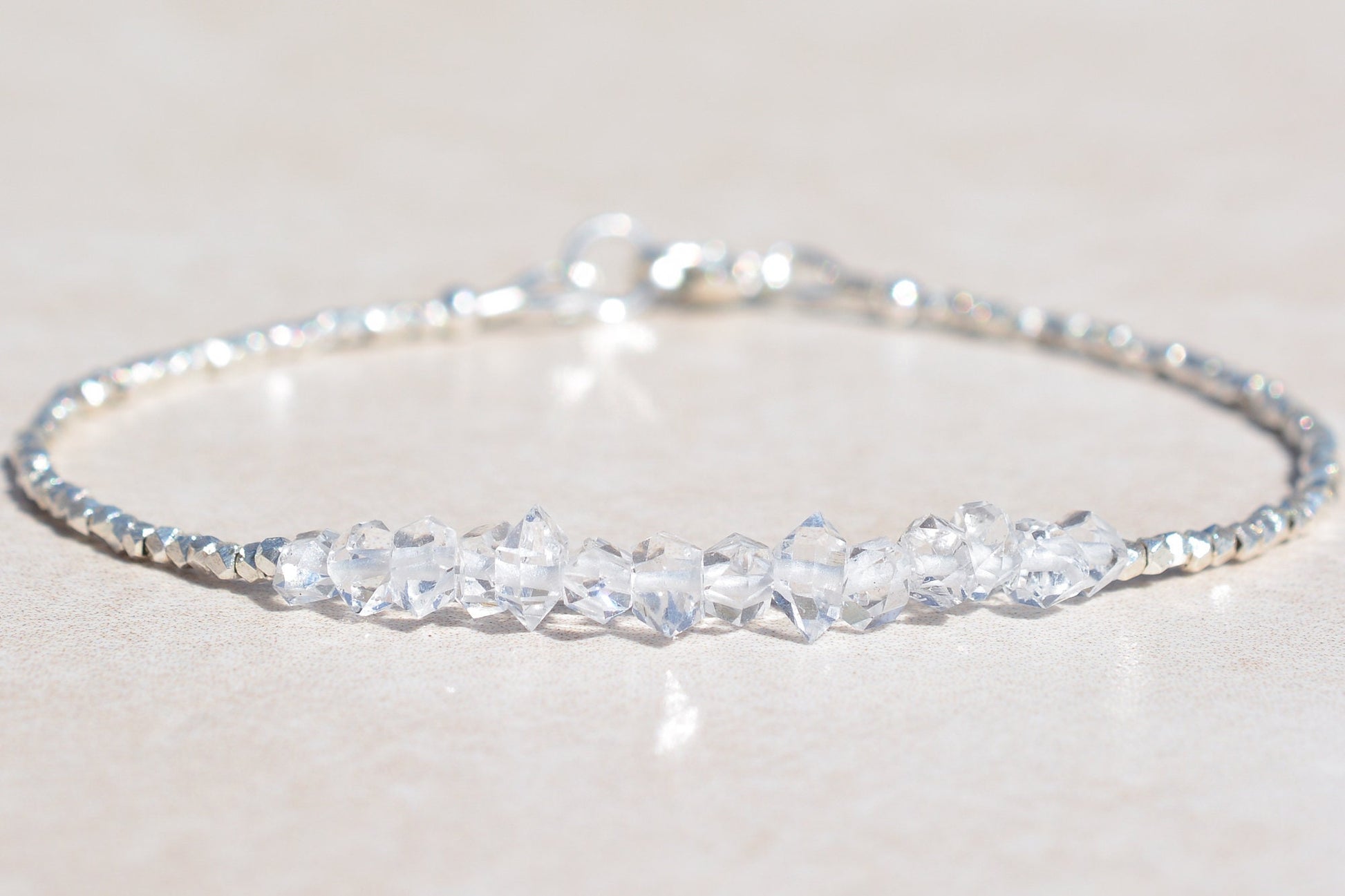 Herkimer Diamond Bracelet - Karen Hill Tribe Silver