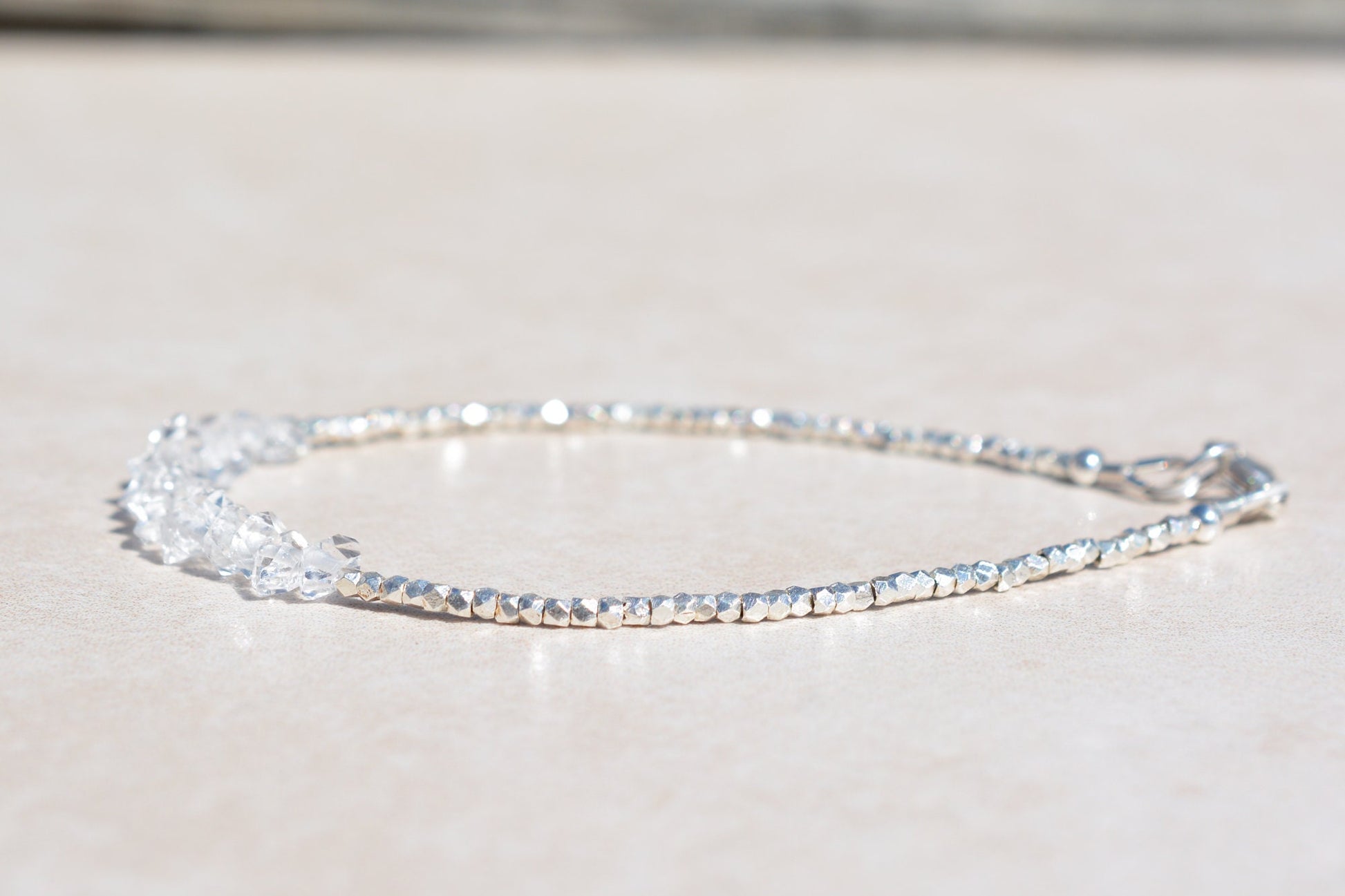 Herkimer Diamond Bracelet - Karen Hill Tribe Silver