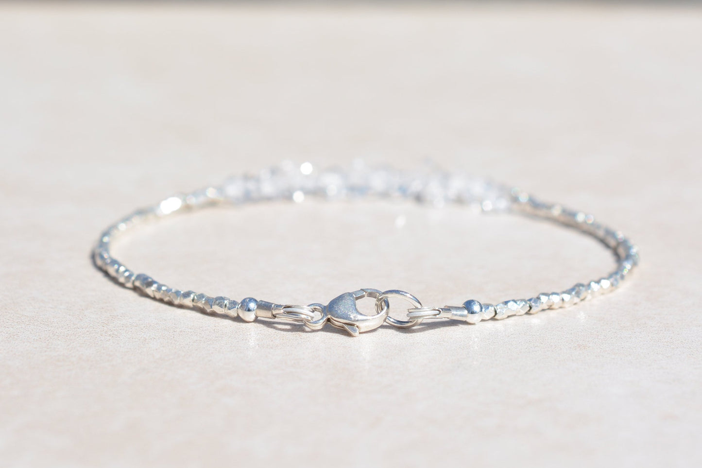 Herkimer Diamond Bracelet - Karen Hill Tribe Silver