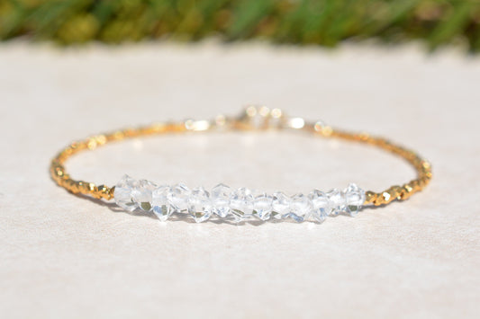 Herkimer Diamond Gemstone Bracelet