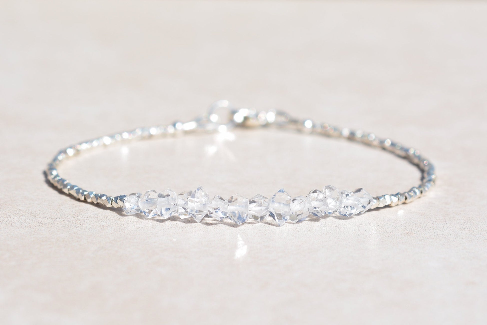 Herkimer Diamond Bracelet - Karen Hill Tribe Silver