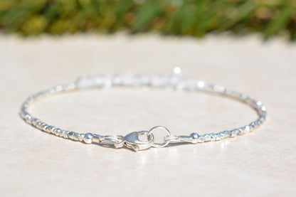 Herkimer Diamond Bracelet - Karen Hill Tribe Silver