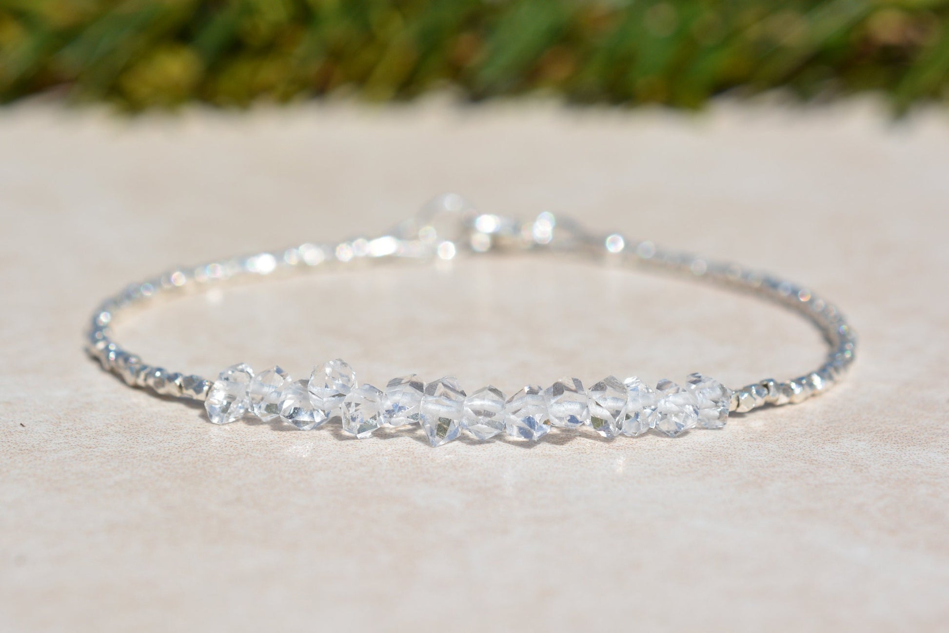 Herkimer Diamond Bracelet - Karen Hill Tribe Silver