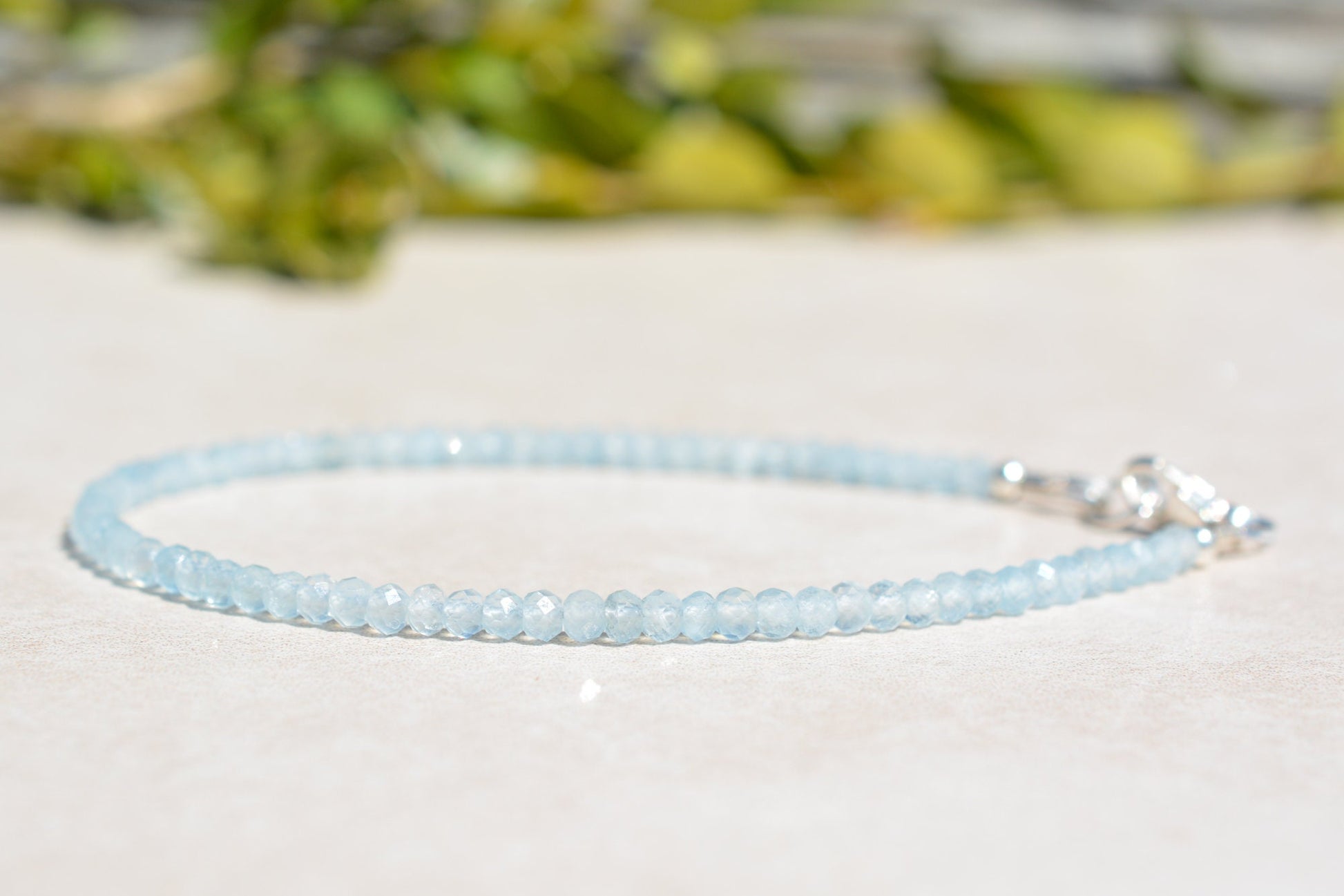 Aquamarine March Birthstone Bracelet