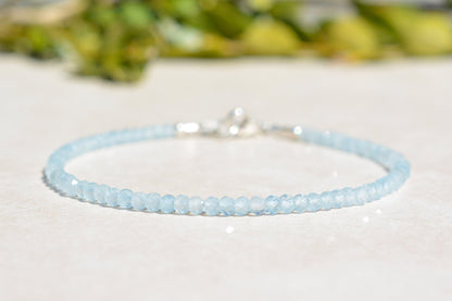 Aquamarine March Birthstone Bracelet