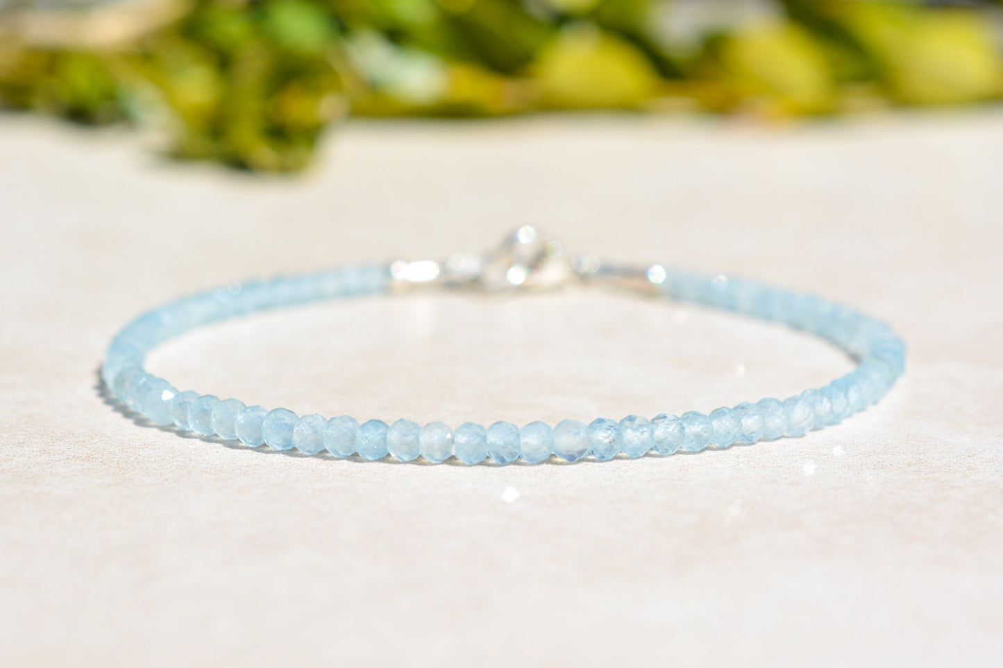 Aquamarine March Birthstone Bracelet