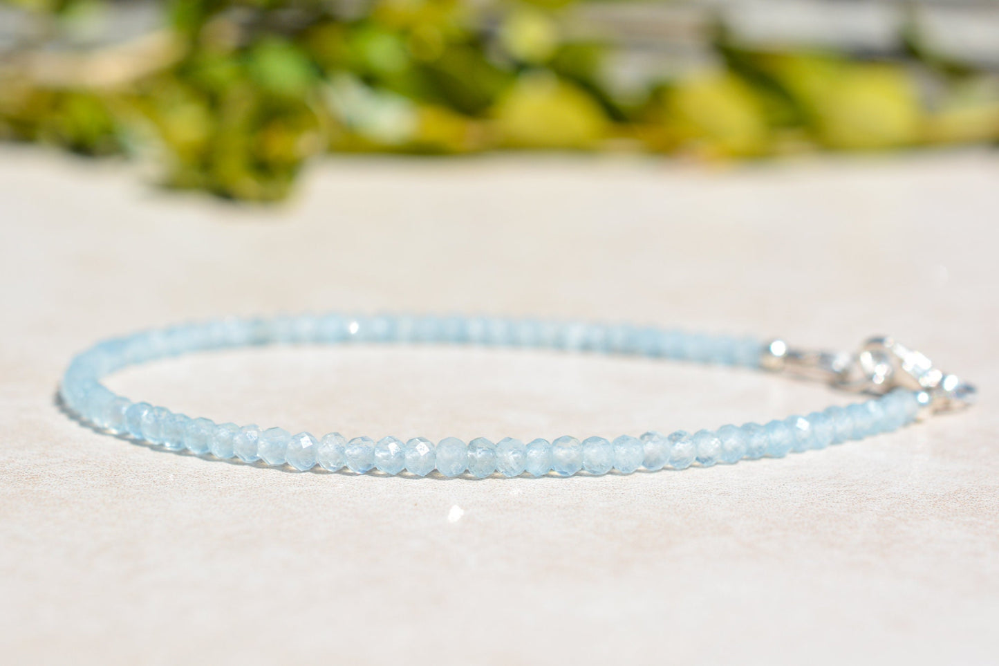 Aquamarine March Birthstone Bracelet